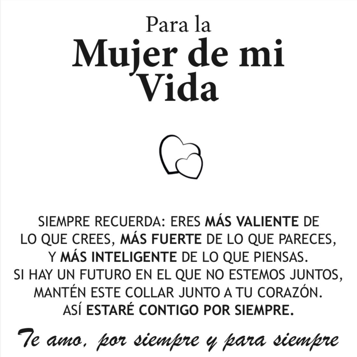 Nota GRATUITA "Para La Mujer De Mi Vida"